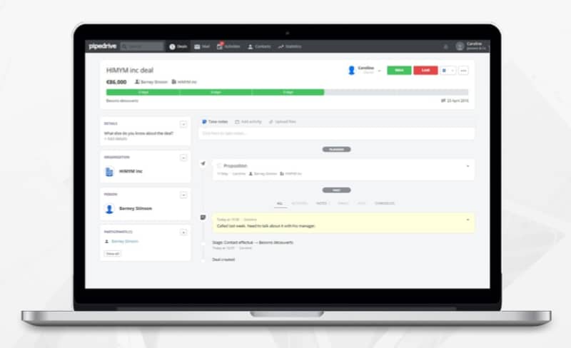 phần mềm hỗ trợ pipedrive