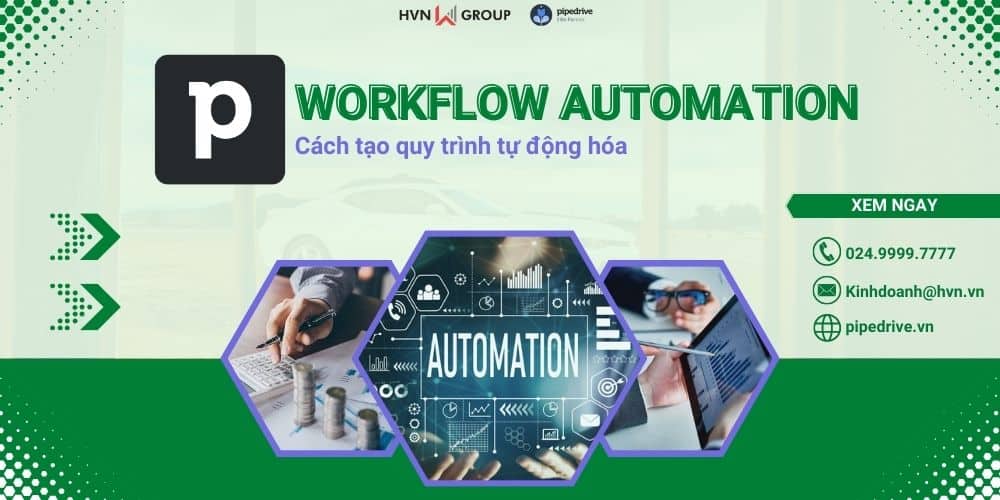 pipedrive workflow automation và cách tạo quy trình tự động hóa